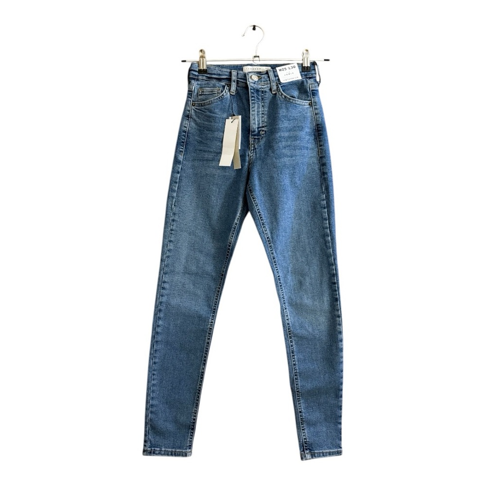Topshop Women’s “Jamie” high rise Skinny Jeans light wash NWT